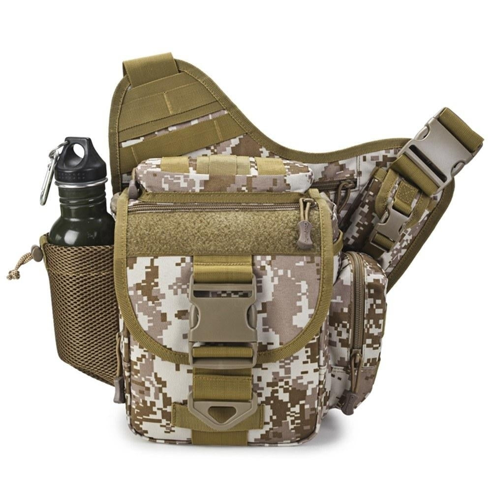 Outdoor Saddle Bag SLR Camera Multi-functional Single Shoulder Water-resistant Backpack Camouflage Image 2