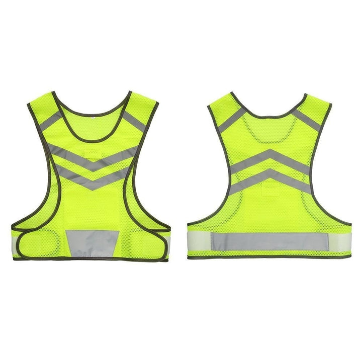 Outdoor Sports Running Reflective Vest Adjustable Lightweight Mesh Safety Gear Image 8