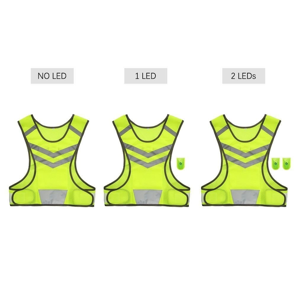 Outdoor Sports Running Reflective Vest Adjustable Lightweight Mesh Safety Gear Image 9