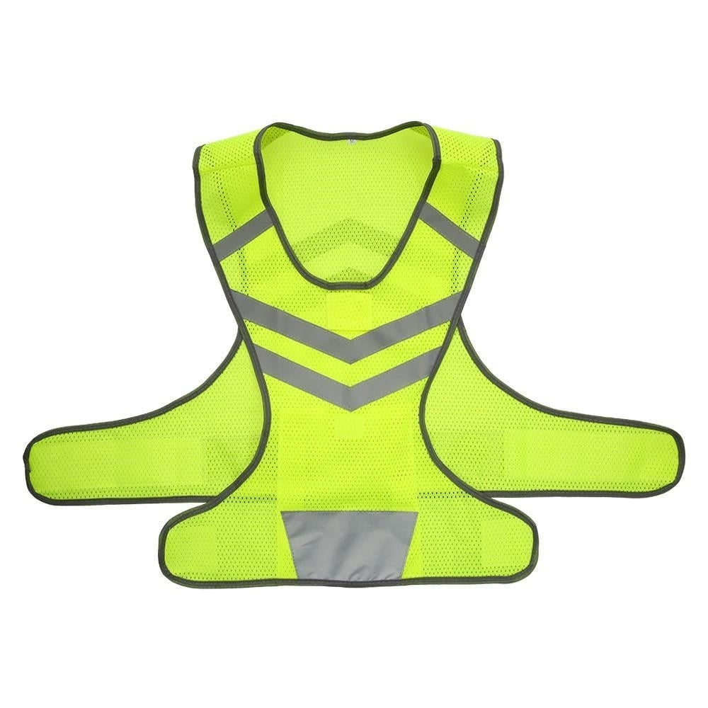 Outdoor Sports Running Reflective Vest Adjustable Lightweight Mesh Safety Gear Image 10