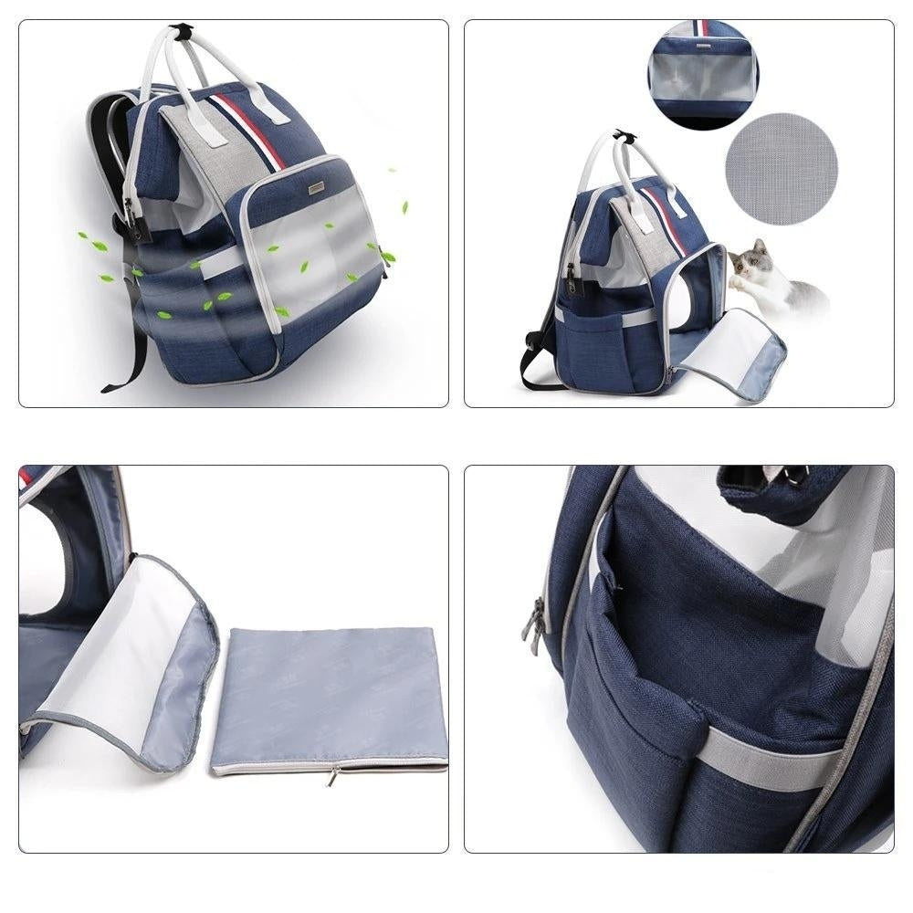 Pet Backpack Carrier Travel Bag Designed for Travel Hiking Walking Outdoor Image 6