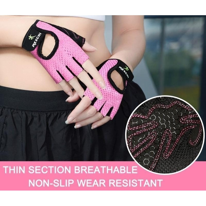 Professional Weight Lifting Glove Half Finger Hand Protector Image 9
