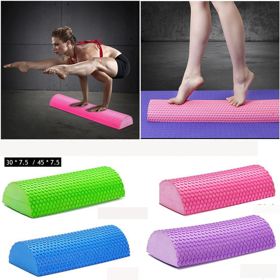 Semicircular Massage Foam Shaft Yoga Pilates Fitness Equipment Floating Balance Pad Indoor Exercise Image 1