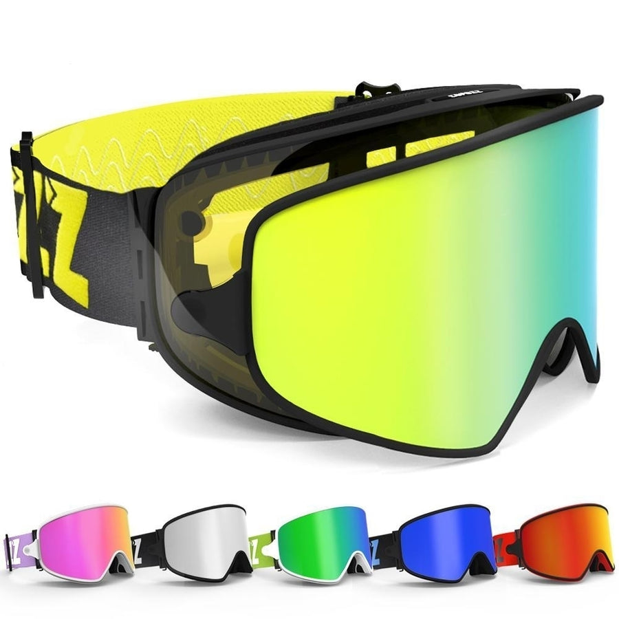 Ski 2in1 with Magnetic Lens for Night Anti-Fog UV400 Snowboard Men Women Glasses Image 1