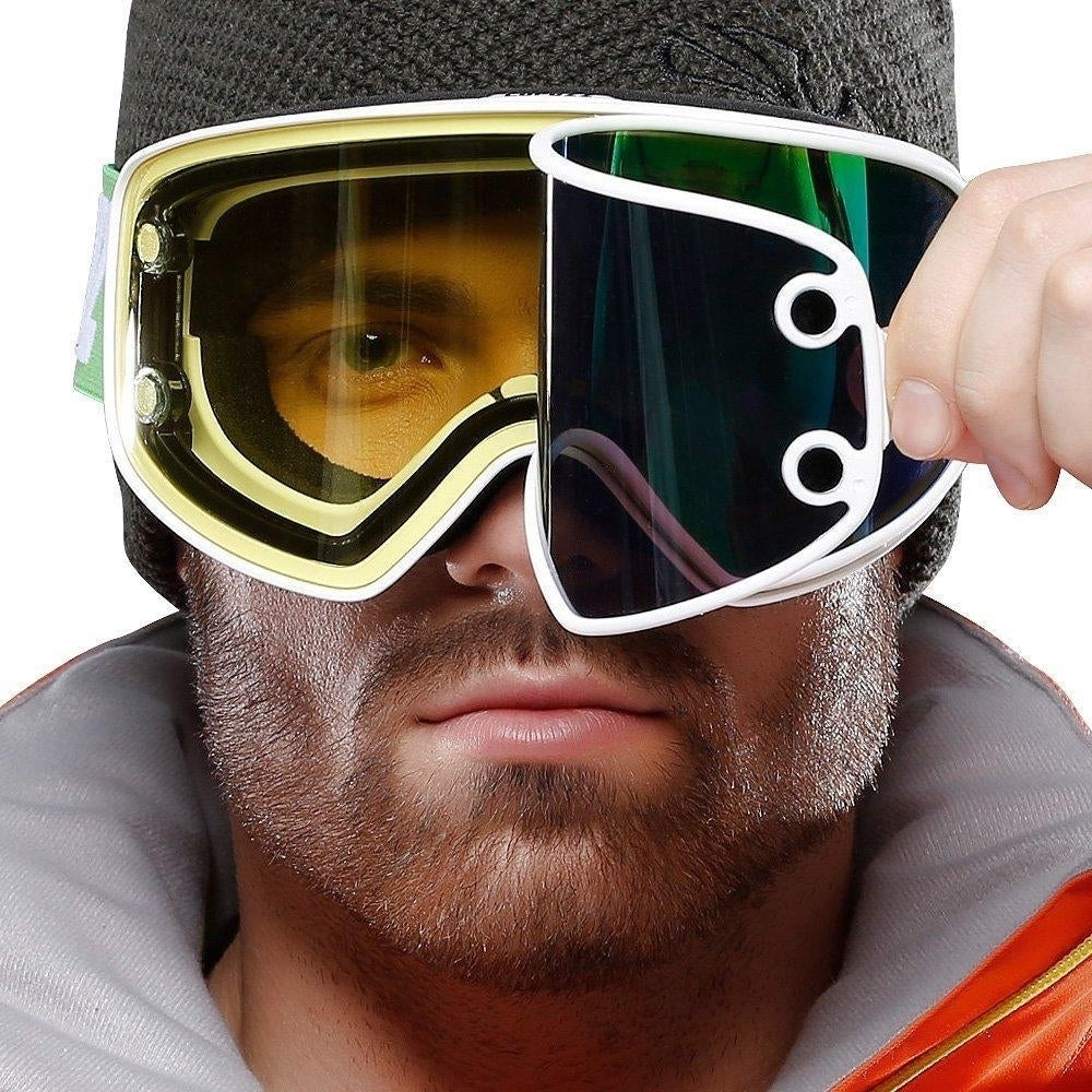 Ski 2in1 with Magnetic Lens for Night Anti-Fog UV400 Snowboard Men Women Glasses Image 8