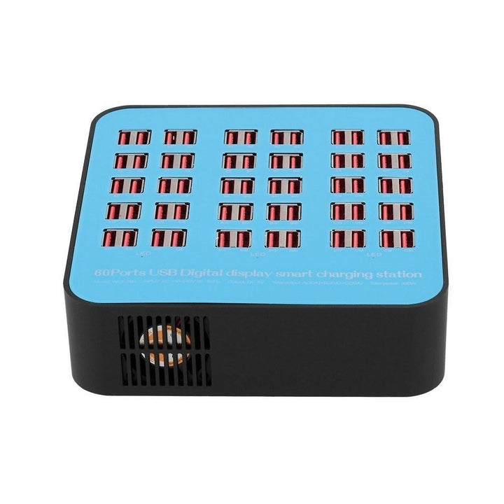Smart Charging Station with 60 Ports USB Dock Universal Compatibility for Family and Office Use Image 3
