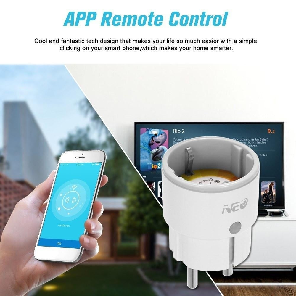 Smart Power Plug Home Socket Voice Control Compatible Remote by Phone from Anywhere 220V Image 9