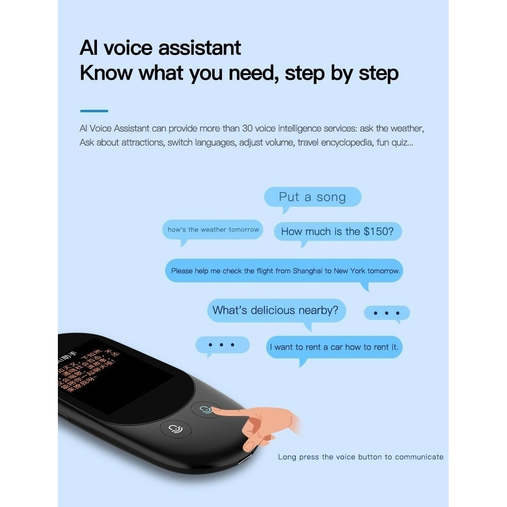 Smart Voice Multi-Language Touch Screen Translator Image 7