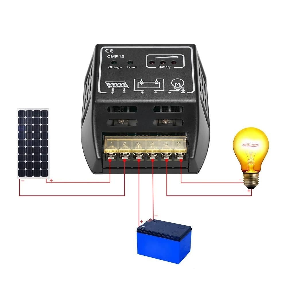 Solar Charge Controller Charging Regulator for Solar Panel Battery Overload Protection Image 6