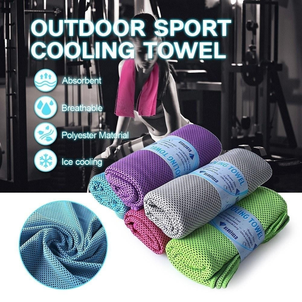 Sport Cooling Towel Microfiber Quick Dry for Travel Hiking Camping Yoga Fitness Gym Running Image 7