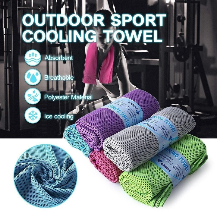 Sport Cooling Towel Microfiber Quick Dry for Travel Hiking Camping Yoga Fitness Gym Running Image 7