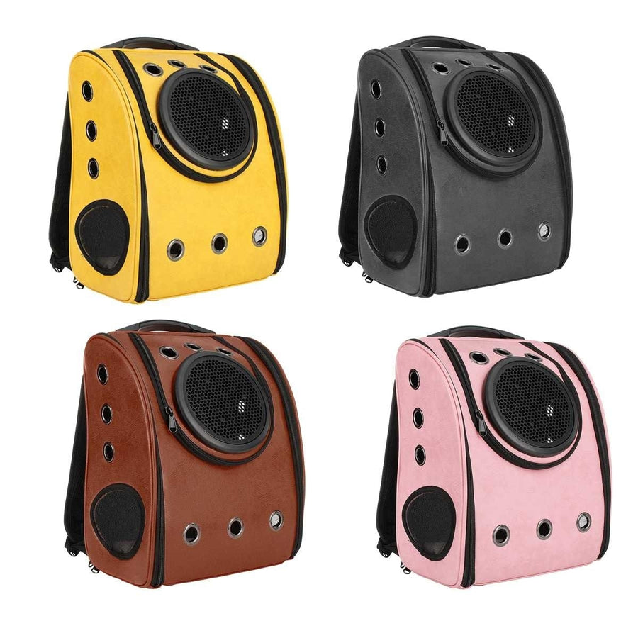 Storage Capsule Pet Backpack Cat Dog Puppy Transparent Breathable Carrier Image 1