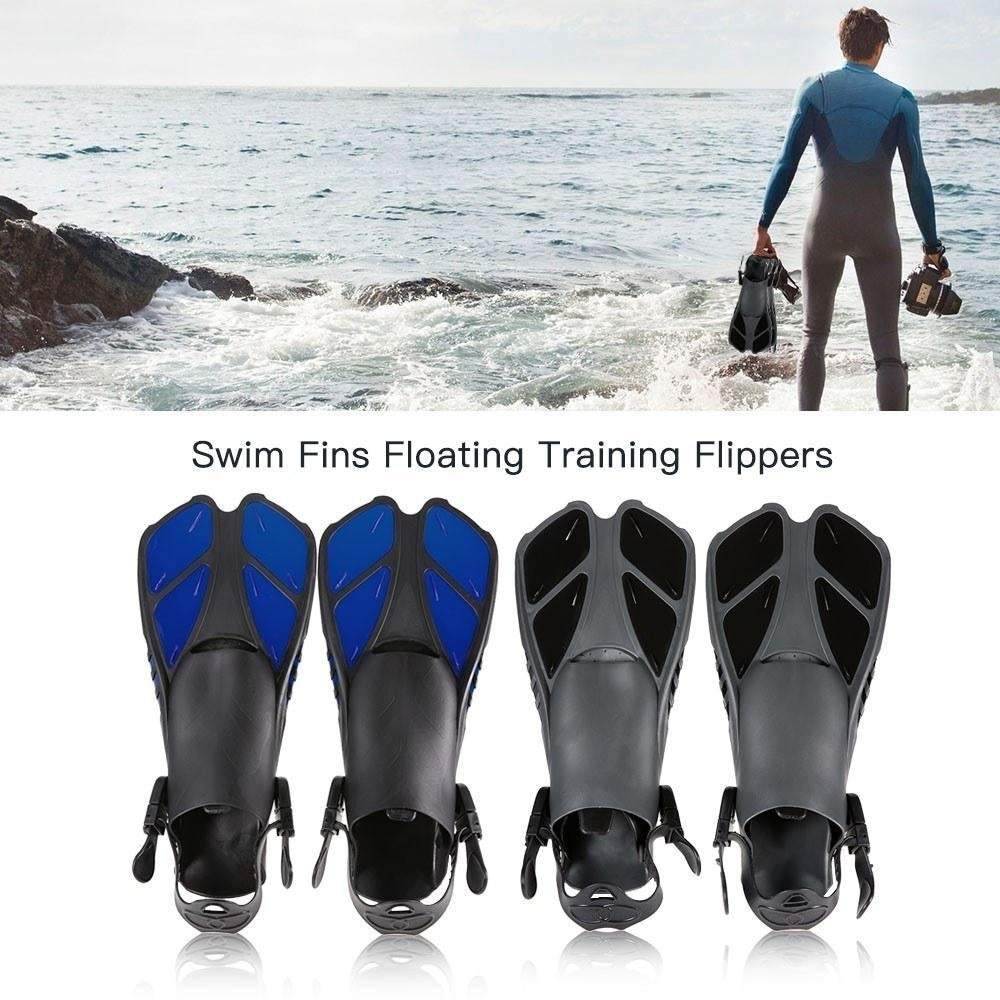 Swim Fins Floating Training Fin Flippers with Adjustable Heel for Swimming Diving Snorkeling Water Sports Image 7