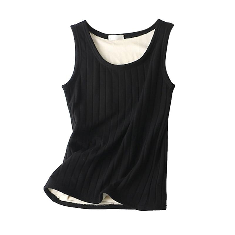 Thermal Women Sleeveless Tank Top Underwear Warm Knited Vest Slim Image 2