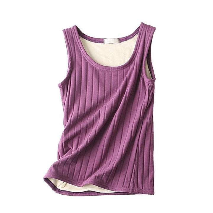 Thermal Women Sleeveless Tank Top Underwear Warm Knited Vest Slim Image 4