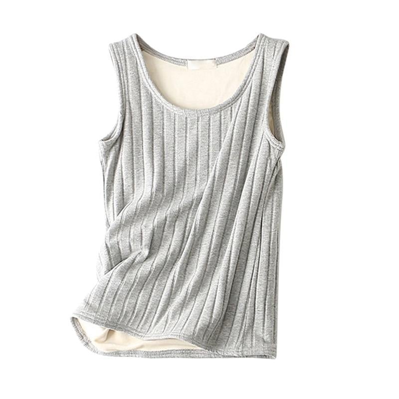 Thermal Women Sleeveless Tank Top Underwear Warm Knited Vest Slim Image 1