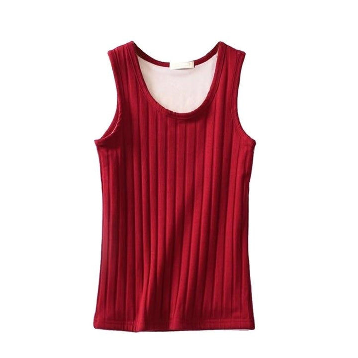 Thermal Women Sleeveless Tank Top Underwear Warm Knited Vest Slim Image 10