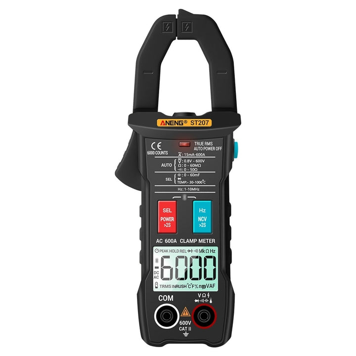 True RMS Clamp Meter with App Remote Control Autoranging Diode Hertz Temperature Tester Image 3