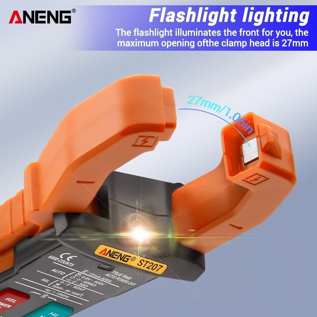 True RMS Clamp Meter with App Remote Control Autoranging Diode Hertz Temperature Tester Image 10