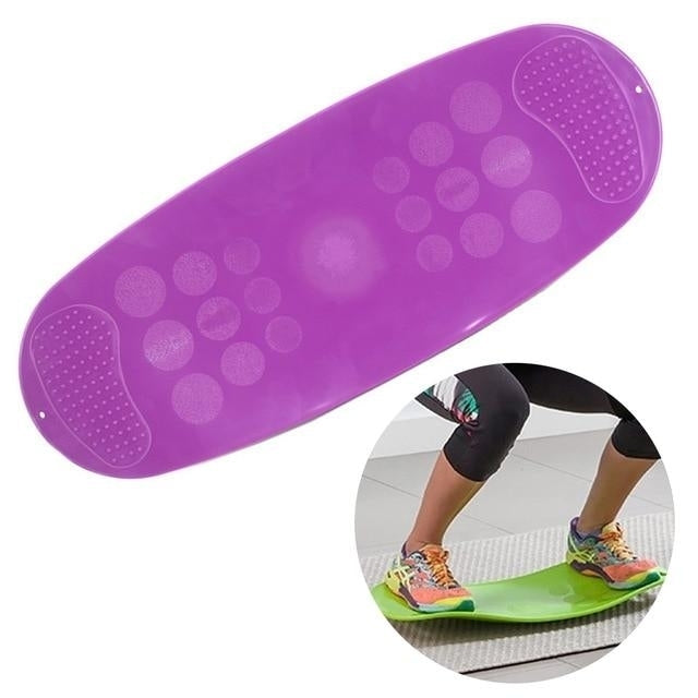 Twisting Yoga Balance Board Simple Core Workout for Abdominal Muscles and Legs Fitness Image 8