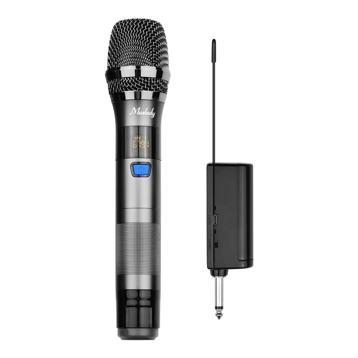 UHF Wireless Microphone System 1 TX and 1 RX Dark Grey Image 1