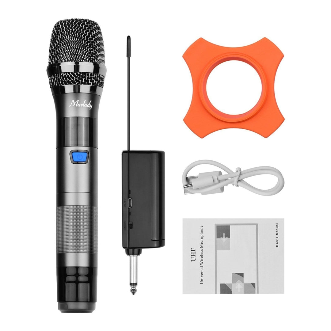 UHF Wireless Microphone System 1 TX and 1 RX Dark Grey Image 3