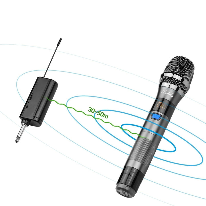 UHF Wireless Microphone System 1 TX and 1 RX Dark Grey Image 4