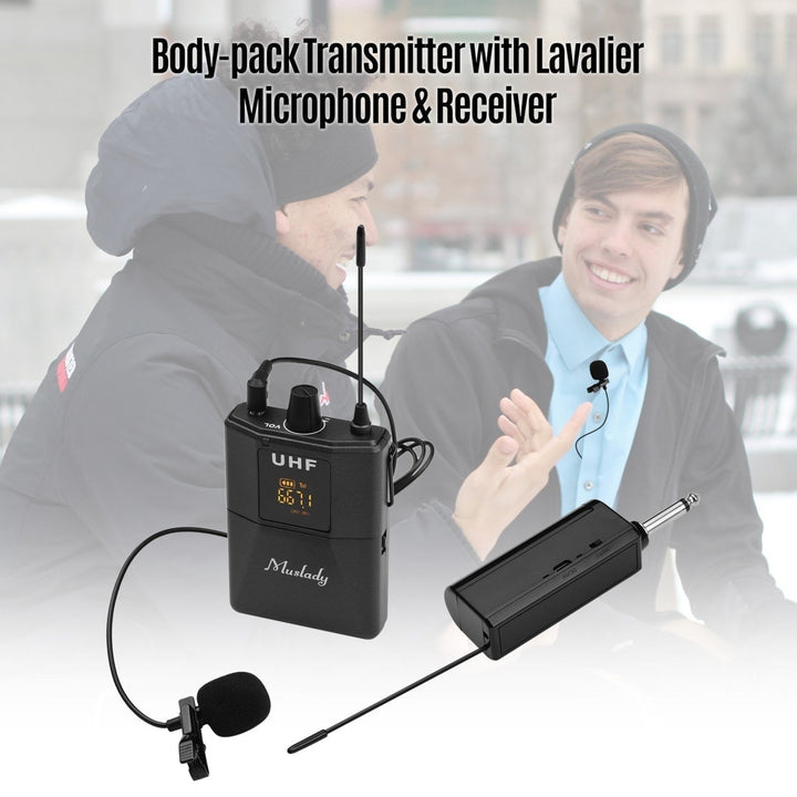 UHF Wireless Lavalier Microphone System 1 TX and 1 RX Image 10