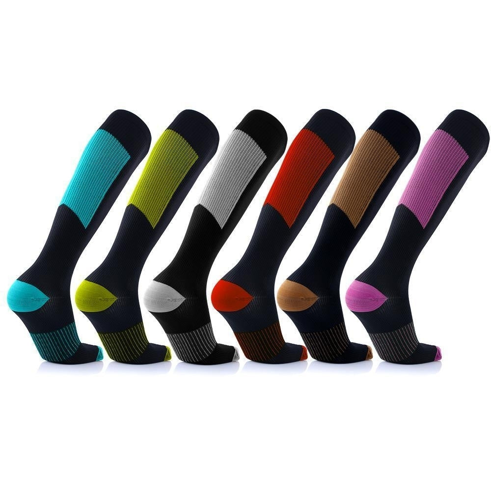 Unisex Copper-Infused Compression Socks 6 Pairs Image 1