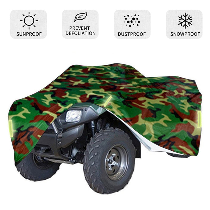 Universal Heavy Duty ATV ATC Cover 190T Rain Waterproof Dustproof Anti-UV Ripstop Beach Camouflage Vehicle Outdoor Image 7