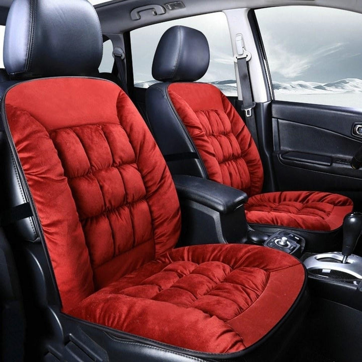 Universal Plush Slip Car Seat Cushion Image 1