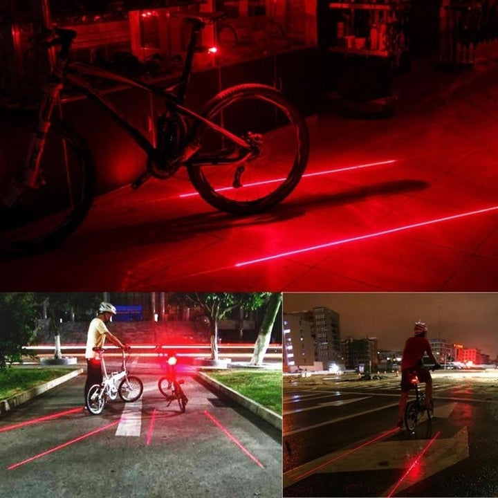 Waterproof LED Safety Warning Tail Lamp For Bike Image 6