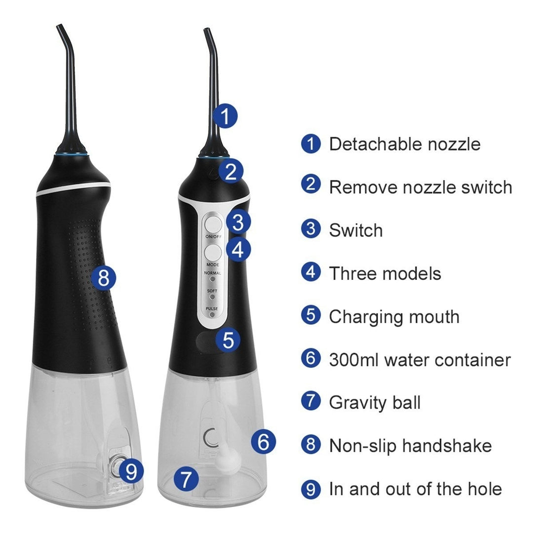 Water Flosser Portable Oral Irrigator Rechargeable Dental Flosser Image 11