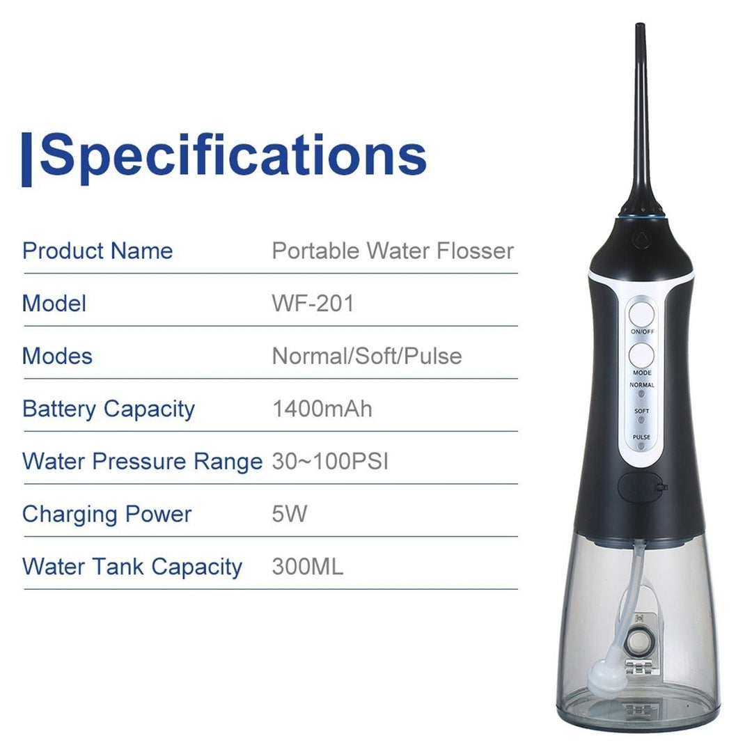 Water Flosser Portable Oral Irrigator Rechargeable Dental Flosser Image 12