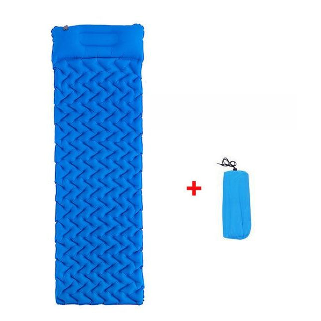 Waterproof Camping Mat Inflatable Mattress with Pillow in Tent for Travel Camping Image 2
