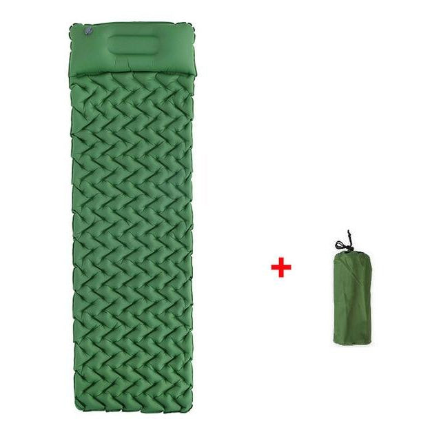 Waterproof Camping Mat Inflatable Mattress with Pillow in Tent for Travel Camping Image 7