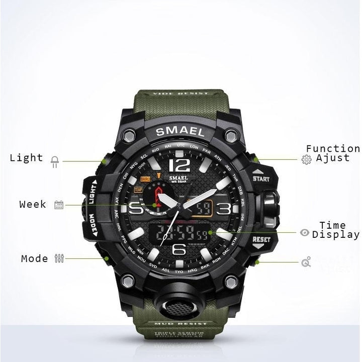 Waterproof Sport Dual Display Watch Image 7