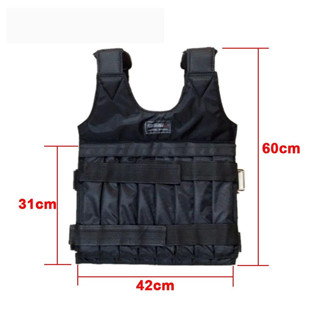 Weighted Vest Adjustable Gym Exercise Training Fitness Jacket Workout Boxing Waistcoat Accessories Image 4