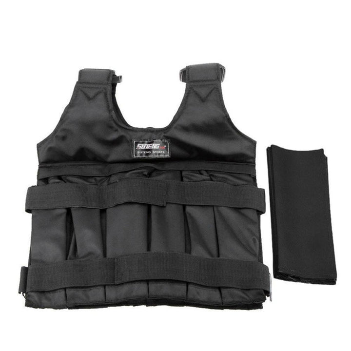 Weighted Vest Adjustable Gym Exercise Training Fitness Jacket Workout Boxing Waistcoat Accessories Image 1