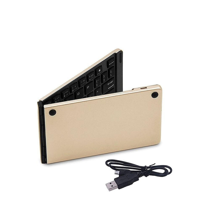 Wireless BT Keyboard Foldable Portable Ultra Slim Image 1