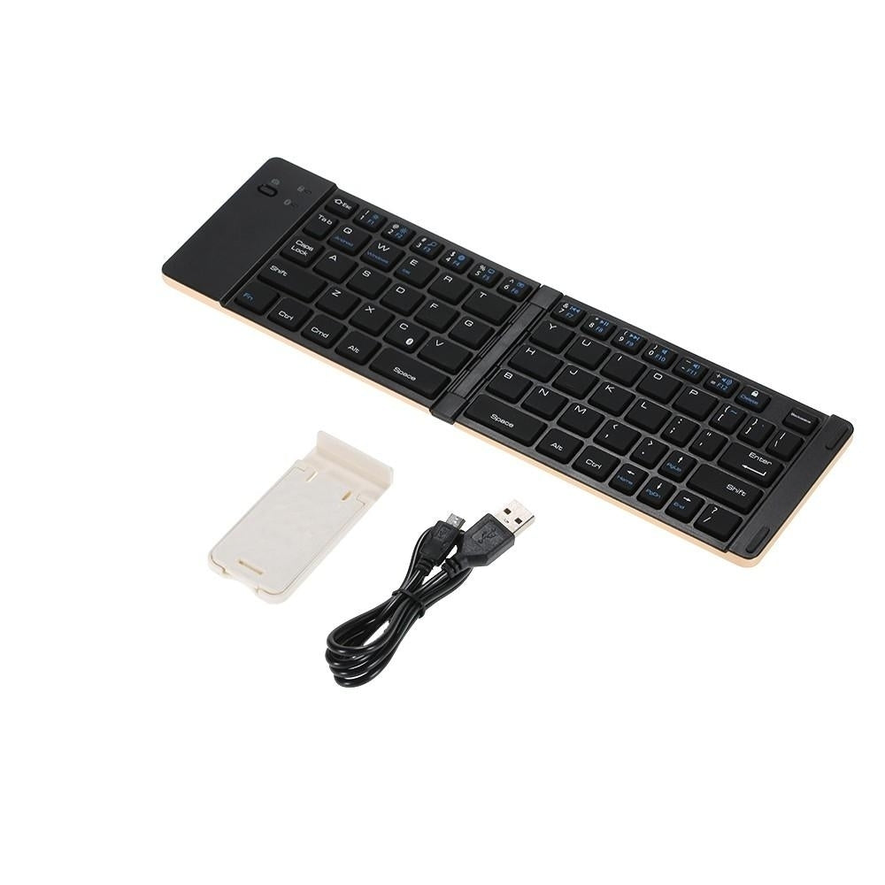 Wireless BT Keyboard Foldable Portable Ultra Slim Image 3