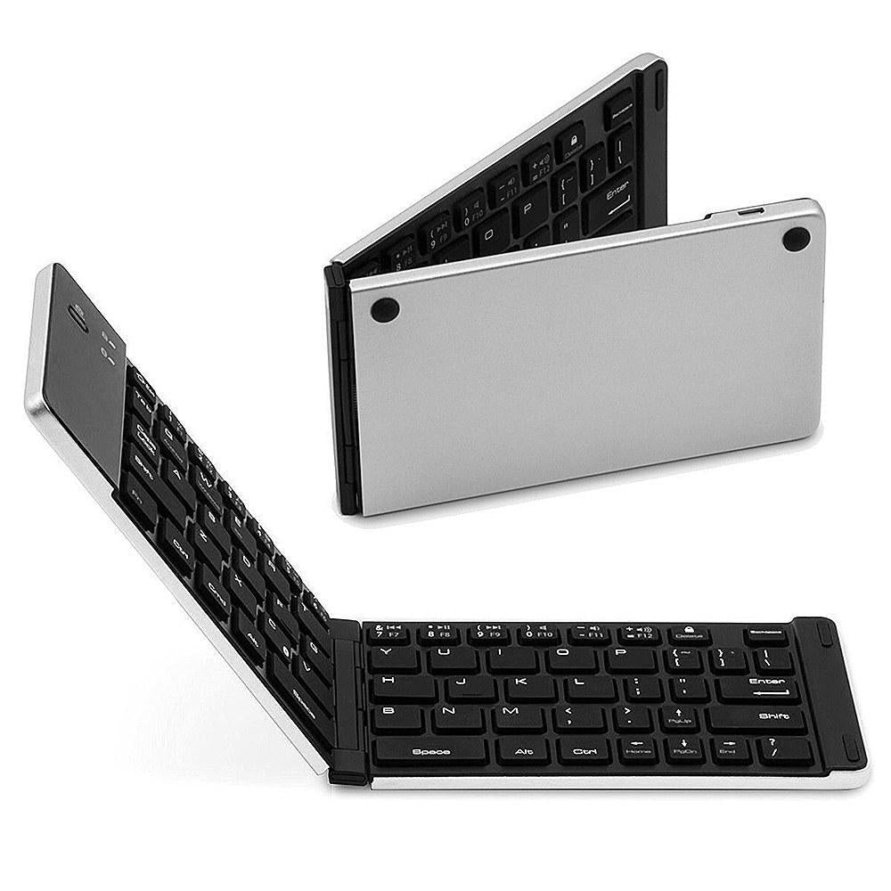 Wireless BT Keyboard Foldable Portable Ultra Slim Image 4