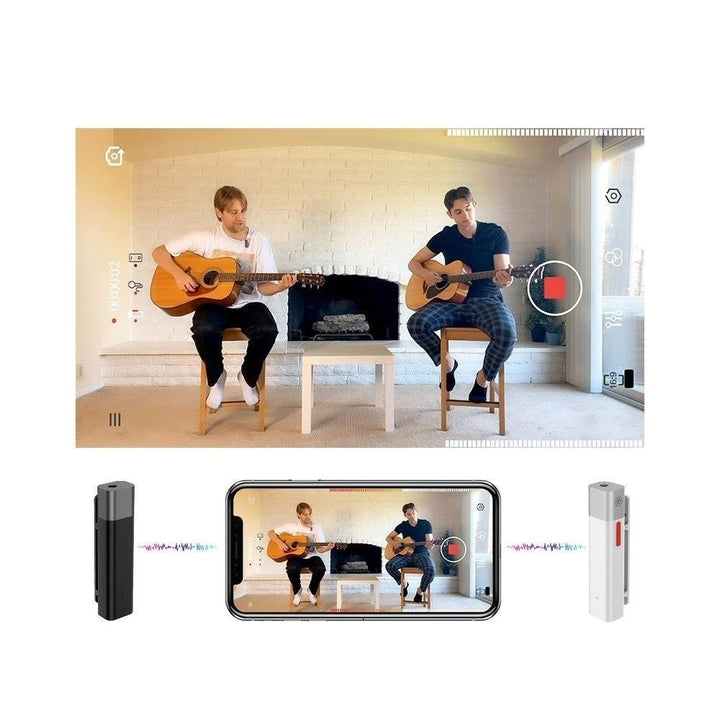 Wireless BT Microphone Headset Vlog Video Radio Device Image 4