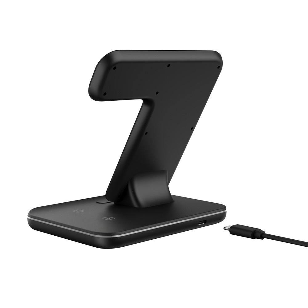 Wireless Charger 3 in 1 Charger Compatible with Phones Watches Earphones Fast Charging Station Image 7