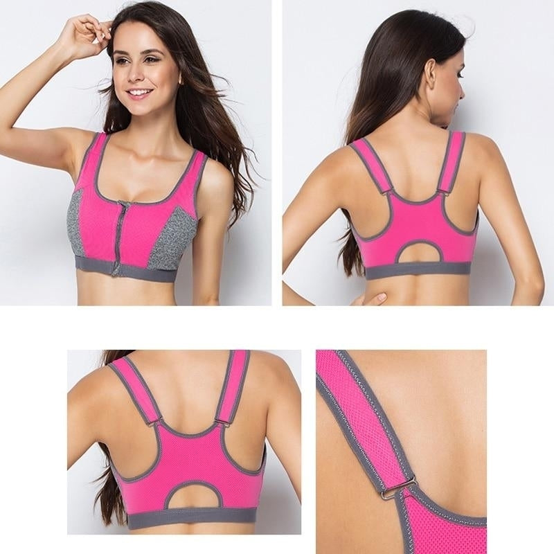 Women Sport Running Gym Pilates Sports Bras Suit Slimming Vest Image 1