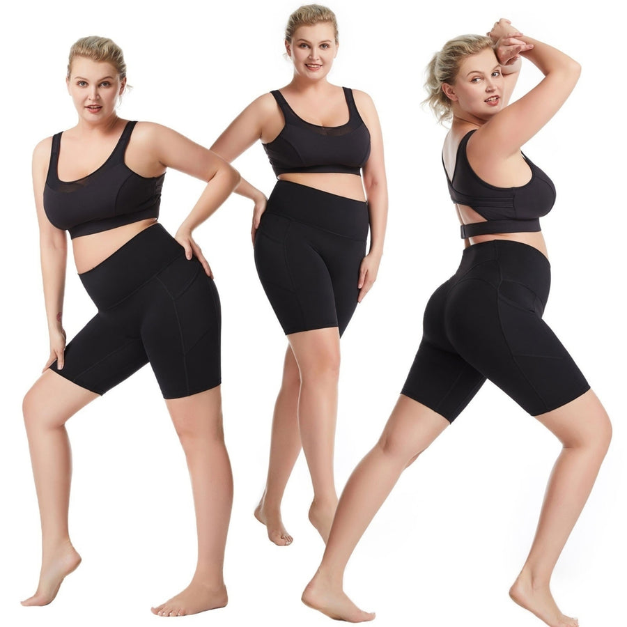 Women Yoga Pants with Pockets High Waist Sporty Leggings Image 1