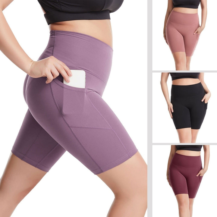 Women Yoga Pants with Pockets High Waist Sporty Leggings Image 6