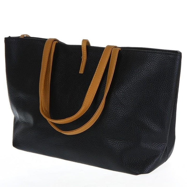 Womens Lady Handbag Shoulder Bag Leather Tote Image 3