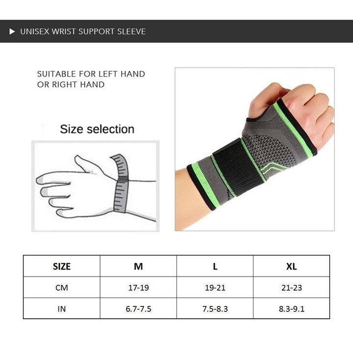 Wrist Support Sleeve Half-Finger Band Pack2 Image 4