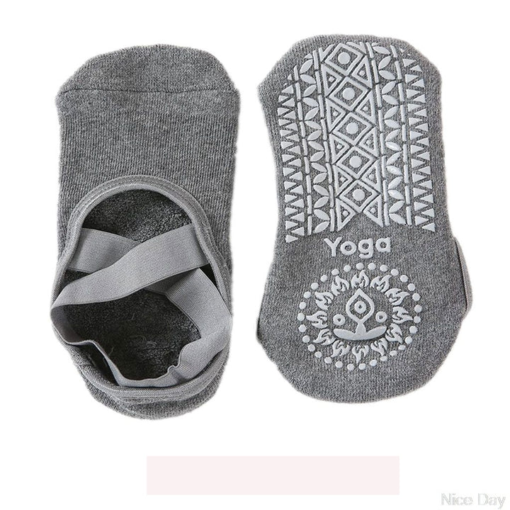 Yoga Socks For Women Girls Slippers With Grips Fitness Sports Dance Silicone Pilates Barre Image 3